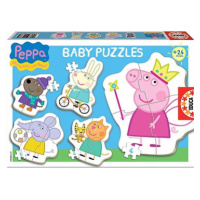 Educa Baby puzzle Prasátko Peppa 5v1 (3-5 dílků)