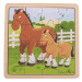 Bigjigs Toys puzzle - Kůň s hříbátkem