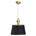 Závěsné svítidlo v černo-zlaté barvě ø 35 cm Prima Gold – Candellux Lighting