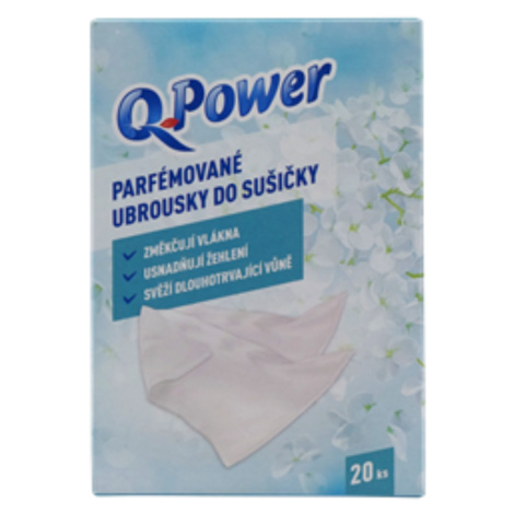 Q-Power Parfémované ubrousky do sušičky 20 ks