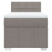 vidaXL Box spring postel s matrací taupe 90x190 cm textil