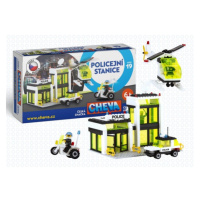 Stavebnice Cheva 19 Policejní stanice plast 335ks v krabici 45x30x5cm