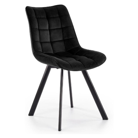 Židle W132 černá nohy černé BAUMAX