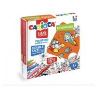 Carioca - Omalovánkové Puzzle s motivem vesmíru + 12 barevných fix Carioca