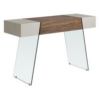 Estila Moderní konzolový stolek Forma Moderna se skleněnými nožičkami 120cm