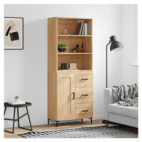 vidaXL Skříň highboard dub sonoma 69,5 x 34 x 180 cm kompozitní dřevo