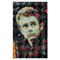 Obrazová reprodukce James Dean, Davis, Scott J., 24.6 × 40 cm