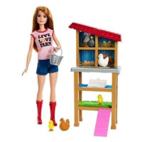 Barbie povolání herní set chovatelka kuřat, mattel fxp15