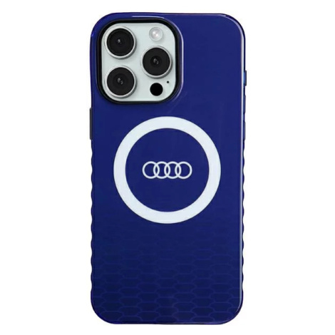 Kryt Audi IML Big Logo MagSafe Case iPhone 15 Pro Max 6.7" navy blue hardcase AU-IMLMIP15PM-Q5/D