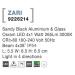 NOVA LUCE venkovní nástěnné svítidlo ZARI černý hliník a sklo Osram LED 4x1W 3000K 100-240V 4x38