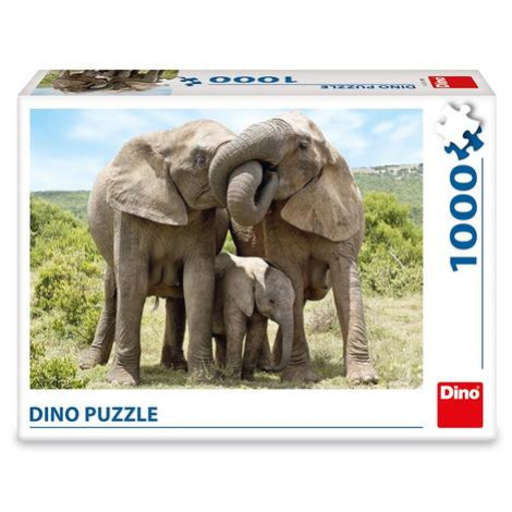 SLONÍ RODINA 1000 Puzzle Dino