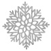 Vánoční prostírání kulaté STEA stříbrná Ø 41 cm Mybesthome