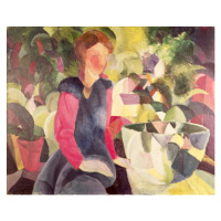 Obrazová reprodukce Girl with a Fish Bowl, 20th century, August Macke, 40 × 30 cm