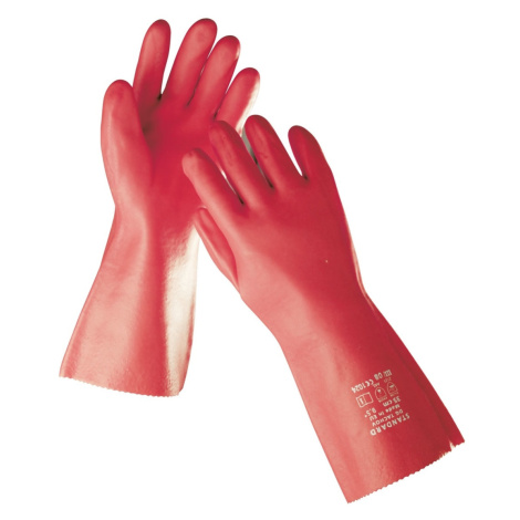 DG Tachov Standard chemicky odolné rukavice červené