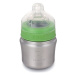 Klean Kanteen Baby Bottle w/Slow Flow Nipple - brushed stainless 148 ml