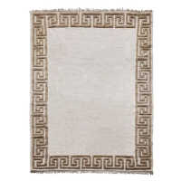 Diamond Carpets koberce Ručně vázaný kusový koberec Greek DESP P86 Ivory White Antique Mud - 160