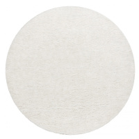 Koberec BUENOS 7001 shaggy bílý kruh