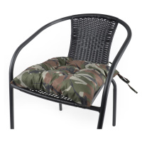 Zahradní prošívaný podsedák na židli TRENTO color khaki 42x42 cm Mybesthome