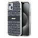 DKNY PC/TPU Repeat Pattern Tonal Stripe Magsafe kryt iPhone 13 černý