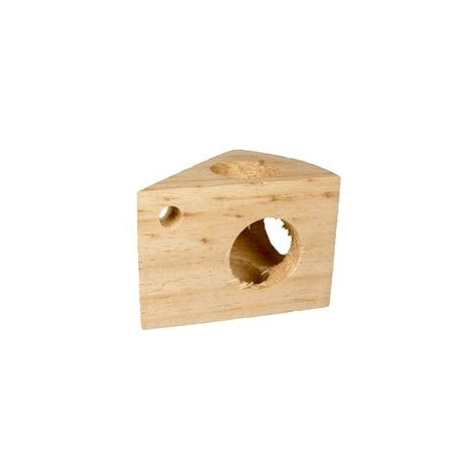 DUVO+ Dřevěná hračka na hlodání pro hlodavce sýr
