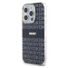 DKNY PC/TPU Repeat Pattern Tonal Stripe Magsafe kryt iPhone 15 Pro černý