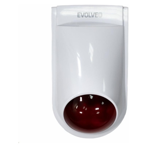 EVOLVEO Alarmex Pro, bezdrátová venkovní světelná a akustická siréna