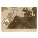 Mapa Sepia vintage map of Ibiza, Blursbyai, 40 × 30 cm