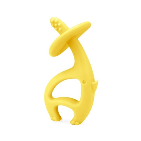 Mombella silikon zubní kartáček Dancing Elephant žlutá