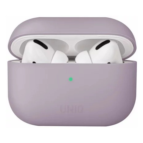 Pouzdro UNIQ Lino AirPods Pro Silicone lilac lavender (UNIQ-AIRPODSPRO-LINOLILAC)