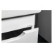 SAPHO ELLA umyvadlová skříňka 46,5x65x38,5cm s umyvadlem CITY, 1x dvířka, levá, bílá (70055) EL0