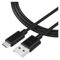 Tactical Smooth Thread Cable USB-A/USB-C 1m černý