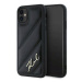 Pouzdro Karl Lagerfeld Diagonal Quilted Script pro Iphone 11 Xr černé