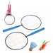 Badminton dětský set 2 rakety 44cm + 2 košíčky 2 barvy v síťce