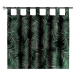 Dekoria Závěs na poutkach, stylizované palmové listy na zeleném podkladu, Velvet, 704-21
