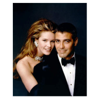 Fotografie Elle Macpherson And George Clooney, Batman And Robin, 30 × 40 cm