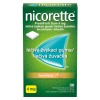 Nicorette Freshfruit gum 4mg léčivá žvýkací guma 30 žvýkaček