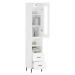 vidaXL Skříň highboard bílá 34,5 x 34 x 180 cm kompozitní dřevo