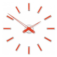 Designové nalepovací hodiny Future Time FT9600RD Modular red 60cm