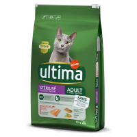 Ultima Cat granule, 8 + 2 kg / 6,5 + 1 kg zdarma - Sterilized losos & ječmen(10 kg)