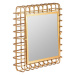 Estila Luxusní zlaté art deco otočné nástěnné zrcadlo Philip s rámem s drátěným designem 76 cm