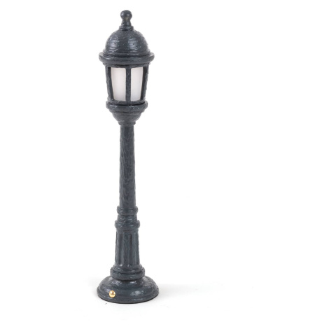 SELETTI LED venkovní světlo Street Lamp s baterií, šedá
