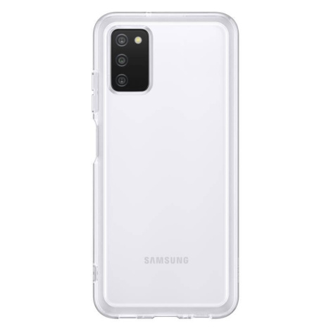 Poloprůhledný zadní kryt pro Samsung Galaxy A03s, EF-QA038TTE, transparentní
