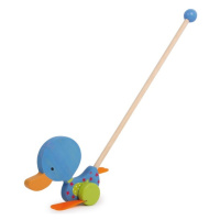 Small foot Tahací hračky kolísající se kačenka modrá