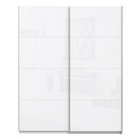 Šatní skříň Stefi - 170x210x61 cm (bílá lesk)