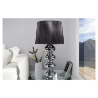Estila Luxusní moderní stolní lampa Mia černá