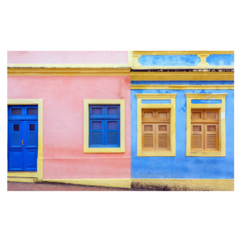 Fotografie Colonial architecture in Olinda city, FerreiraSilva, 40x24.6 cm