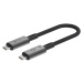 Linq LQ48028 USB4 PRO, 0,3m, šedý Černá