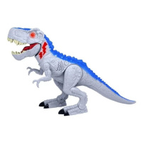 Mighty megasaur t-rex chodící s efekty 55 cm šedý