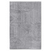 Šedý koberec 160x235 cm Chappe Light Grey – Elle Decoration