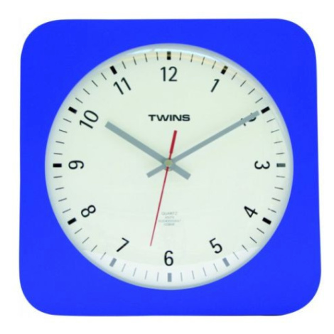 Nástěnné hodiny Twins 5078 blue 30cm FOR LIVING